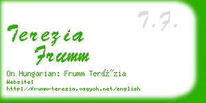 terezia frumm business card